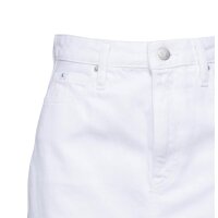 Branded Mini Denim Skirt, white
