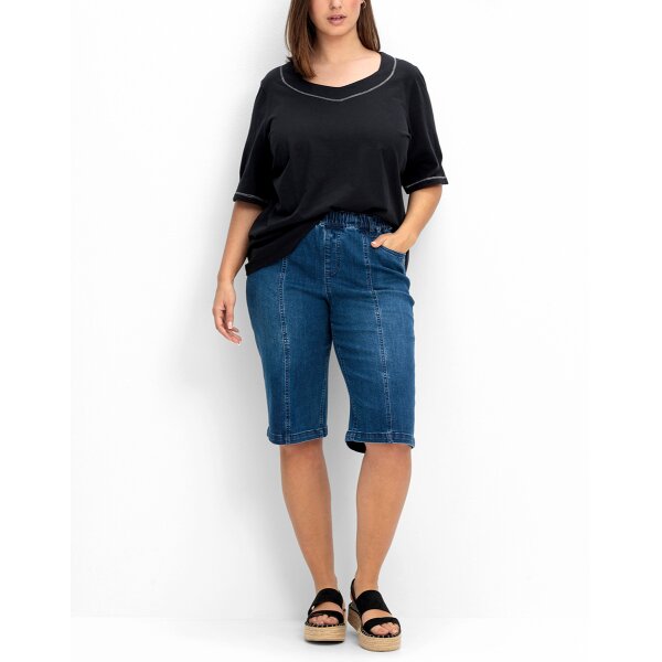 Denim bermuda shorts, blue denim