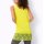 Long shirt top w. lace, lime