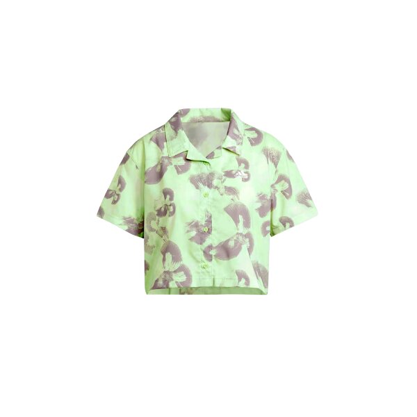 Brand blouse shirt, grass green-lilac