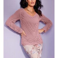 Ajourpullover, hortensie