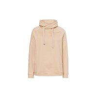 Sweatshirt ze stójką w stylu kopertowym, pudrowy