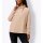 Sweatshirt with stand-up collar in wrap look, powder