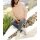 Sweatshirt with stand-up collar in wrap look, powder