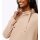 Sweatshirt with stand-up collar in wrap look, powder