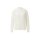 Fine Knit Pullover with Stand-Up Collar and Mesh Pattern, ecru