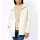 Mixed Material Jacket with Hood, ecru