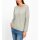 Pullover with lettering and glitter stones, light grey marl