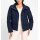 Stand-up collar quilted jacket, navy
