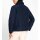 Stand-up collar quilted jacket, navy