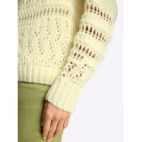 Ajourmuster-Pullover, champagner