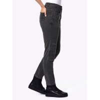 Jeans Im Biker-Style, anthrazit-grey-denim