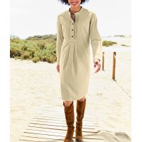 Cord-Kleid m. Kellerfalten, Biesen und...