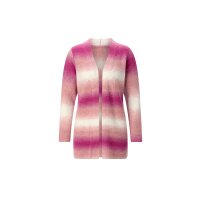 Longstrickjacke, rosenquarz-fuchsia