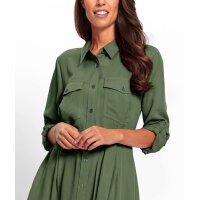 Hemdblusenkleid, khaki