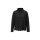 Long-sleeve shirt with lace at the hem, black