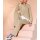 Glanzgarnstrick-2-Teiler, beige-ecru-gemustert
