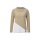 Glanzgarnstrick-2-Teiler, beige-ecru-gemustert