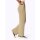 Glanzgarnstrick-2-Teiler, beige-ecru-gemustert