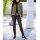 Lederimitathose m. Zipper-Details, schwarz