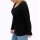 Pullover in Rippstruktur, tiefblau-meliert