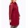 Mixed-material short coat in biker style, cherry