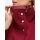 Mixed-material short coat in biker style, cherry