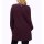 Longpullover m. hohem Schlitz und Glitzerblende, burgund-flieder-meliert