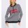 Sweatshirt m. Ringelmuster, ecru-marine-bedruckt