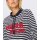 Sweatshirt m. Ringelmuster, ecru-marine-bedruckt