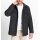Herren-Longjacke m. Teddy-Fleece-Futter,  graphit-meliert