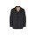 Herren-Longjacke m. Teddy-Fleece-Futter,  graphit-meliert
