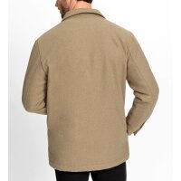 Herren-Longjacke m. Teddy-Fleece-Futter, camel-meliert