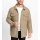 Herren-Longjacke m. Teddy-Fleece-Futter, camel-meliert