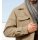 Herren-Longjacke m. Teddy-Fleece-Futter, camel-meliert
