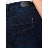 Cargo stretch jeans, dark blue denim