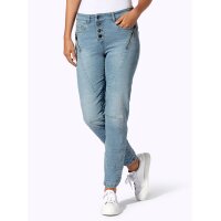 5-Pocket-Jeans m. Teilungsnähten, blue-bleached