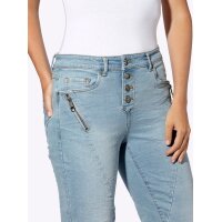 5-Pocket-Jeans m. Teilungsnähten, blue-bleached
