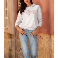 Sweatshirt mit Känguru-Tasche, hellgrau-meliert