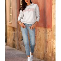 Sweatshirt with kangaroo pocket, light grey marl