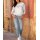 Sweatshirt with kangaroo pocket, light grey marl