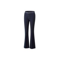 Bootcut-Jeans m. Glitzersteinchen-Applikation, dark blue