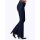 Bootcut jeans with glitter stone appliqué, dark blue