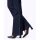 Bootcut jeans with glitter stone appliqué, dark blue