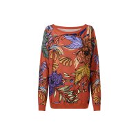 Floral-Print-Pullover, terra-lavendel-bedruckt