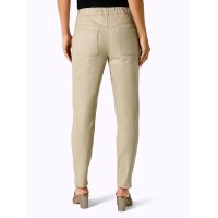 Push-up-Lammnappa-Lederhose, beige