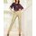 Push-up-Lammnappa-Lederhose, beige