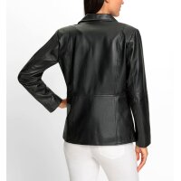 Lamm-Nappaleder-Blazer, schwarz