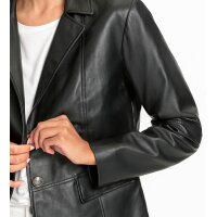 Lamm-Nappaleder-Blazer, schwarz