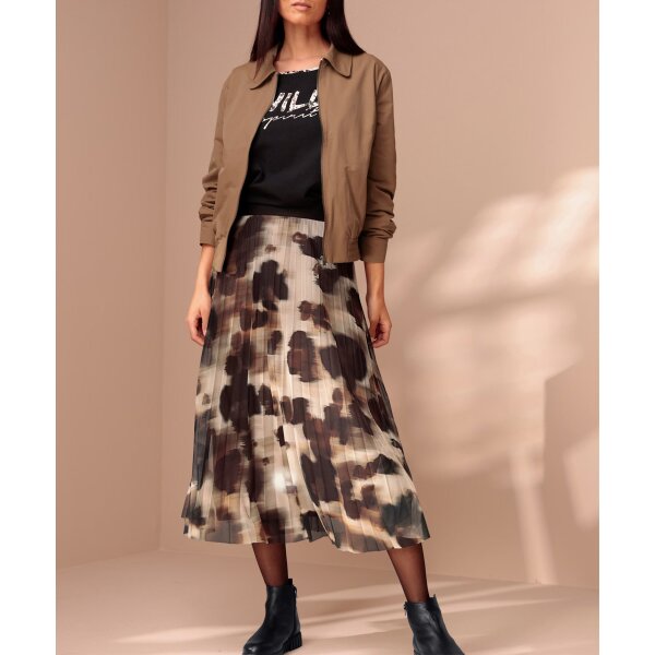 Blouson mit Gummizugbund, braun